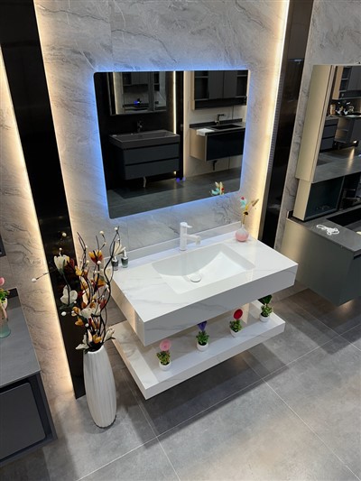 کابینت تخته ای حمام جامد